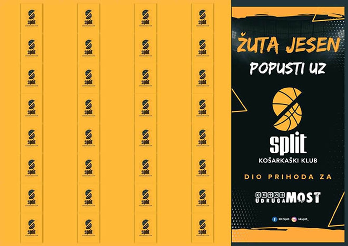 ŽUTA JESEN Iskoristite popuste partnera KK Splita, učinite dobro djelo!