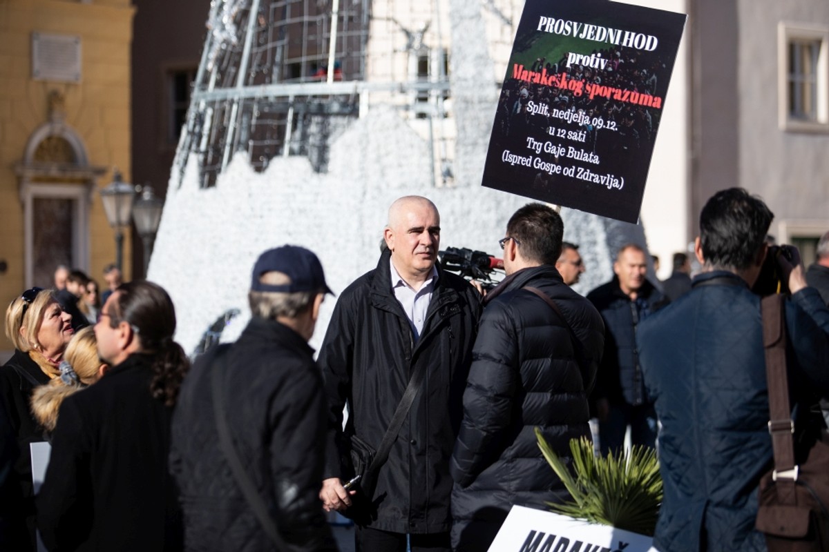 Prosvjed protiv Marakeškog sporazuma