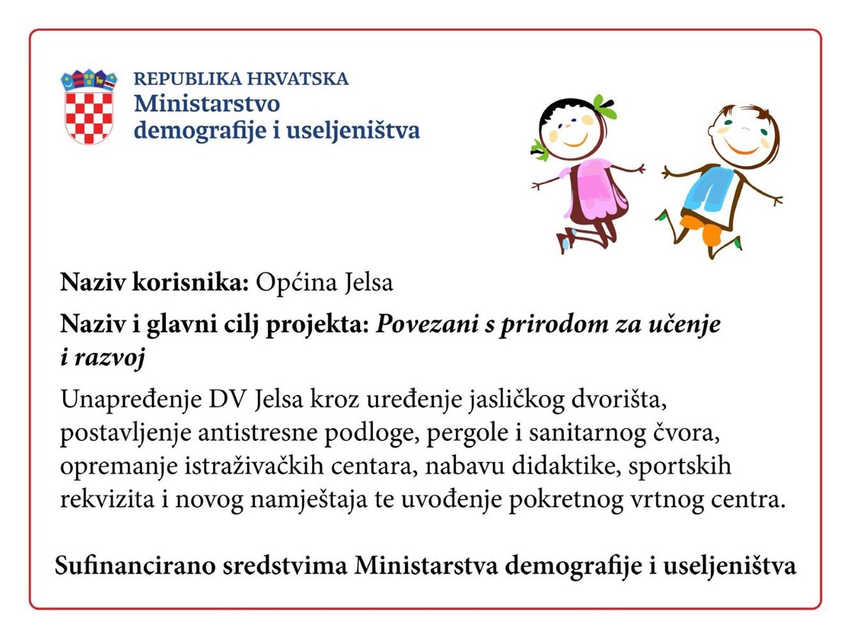 Uređuje se dječji vrtić u Jelsi, jedan je dio projekta posebno zanimljiv