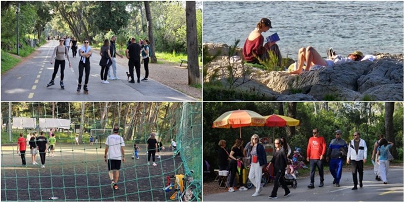 FOTOGALERIJA Sunce i praznik izmamili Splićane na Marjan