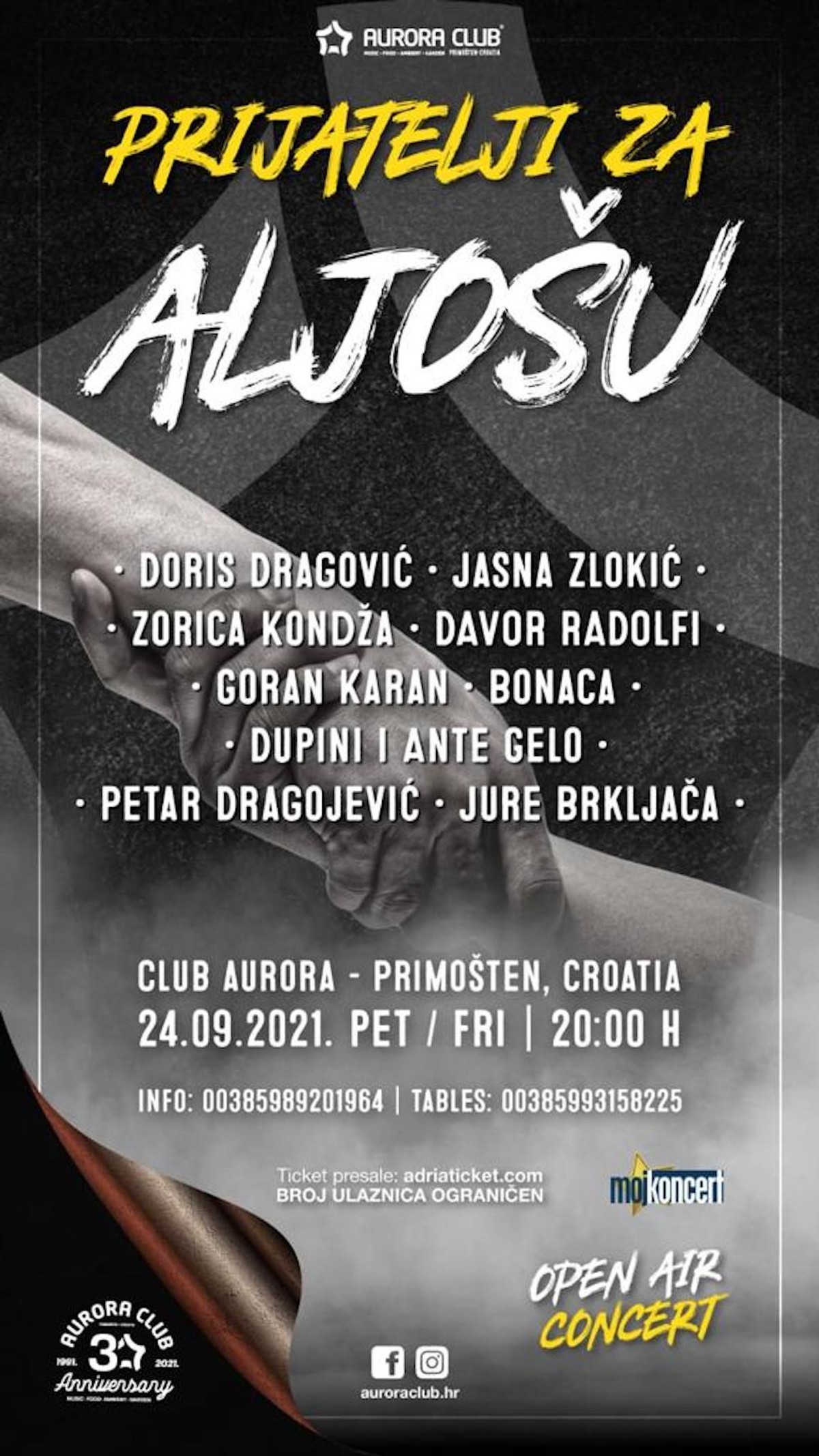 PRIJATELJI ZA ALJOŠU Najveća imena hrvatske glazbene scene u Aurora klubu će odati počast jednom od Dupina!