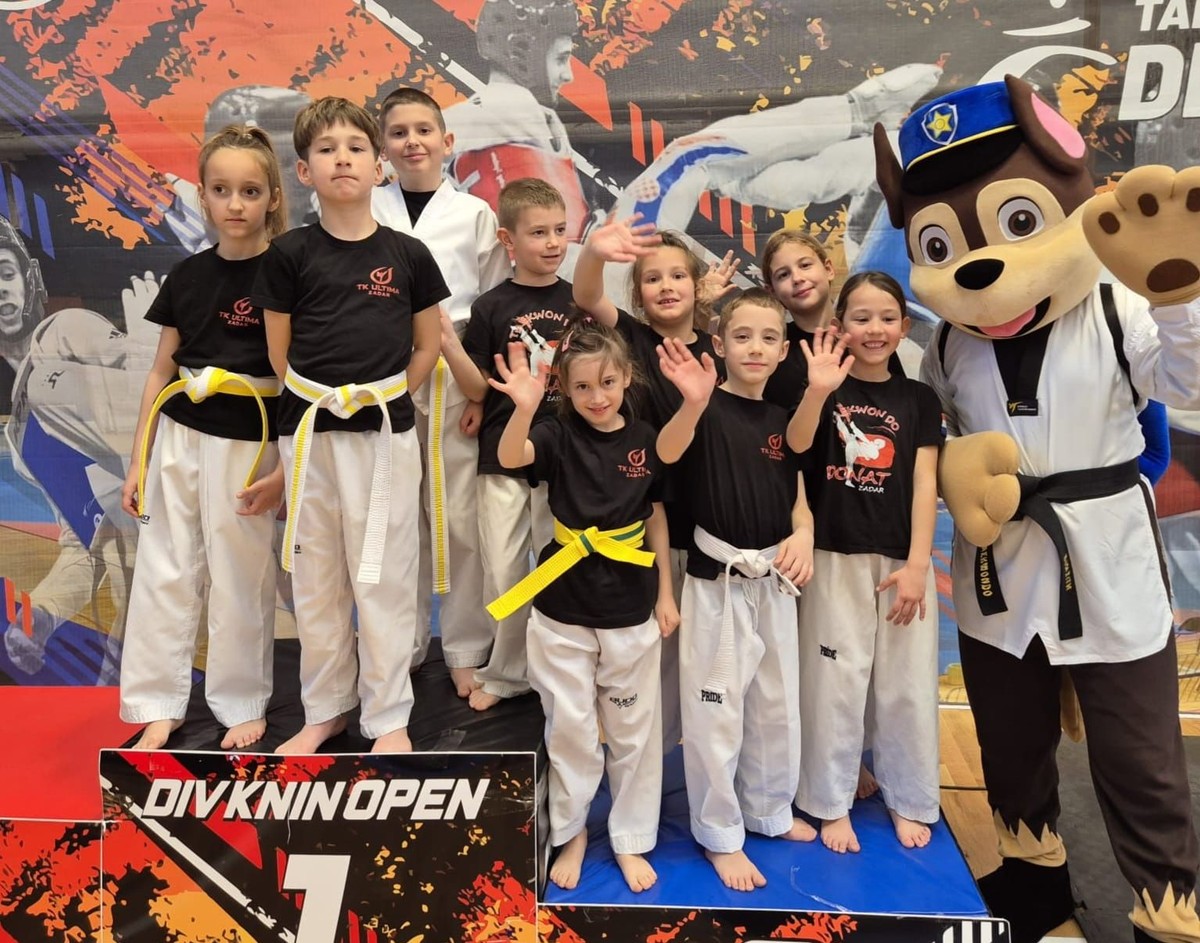 TAEKWONDO Luis Čakarun viceprvak Hrvatske, pet zlatnih medalja na Knin Openu