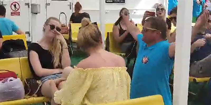 VIDEO: Slovenci ponovno napravili show na trajektu