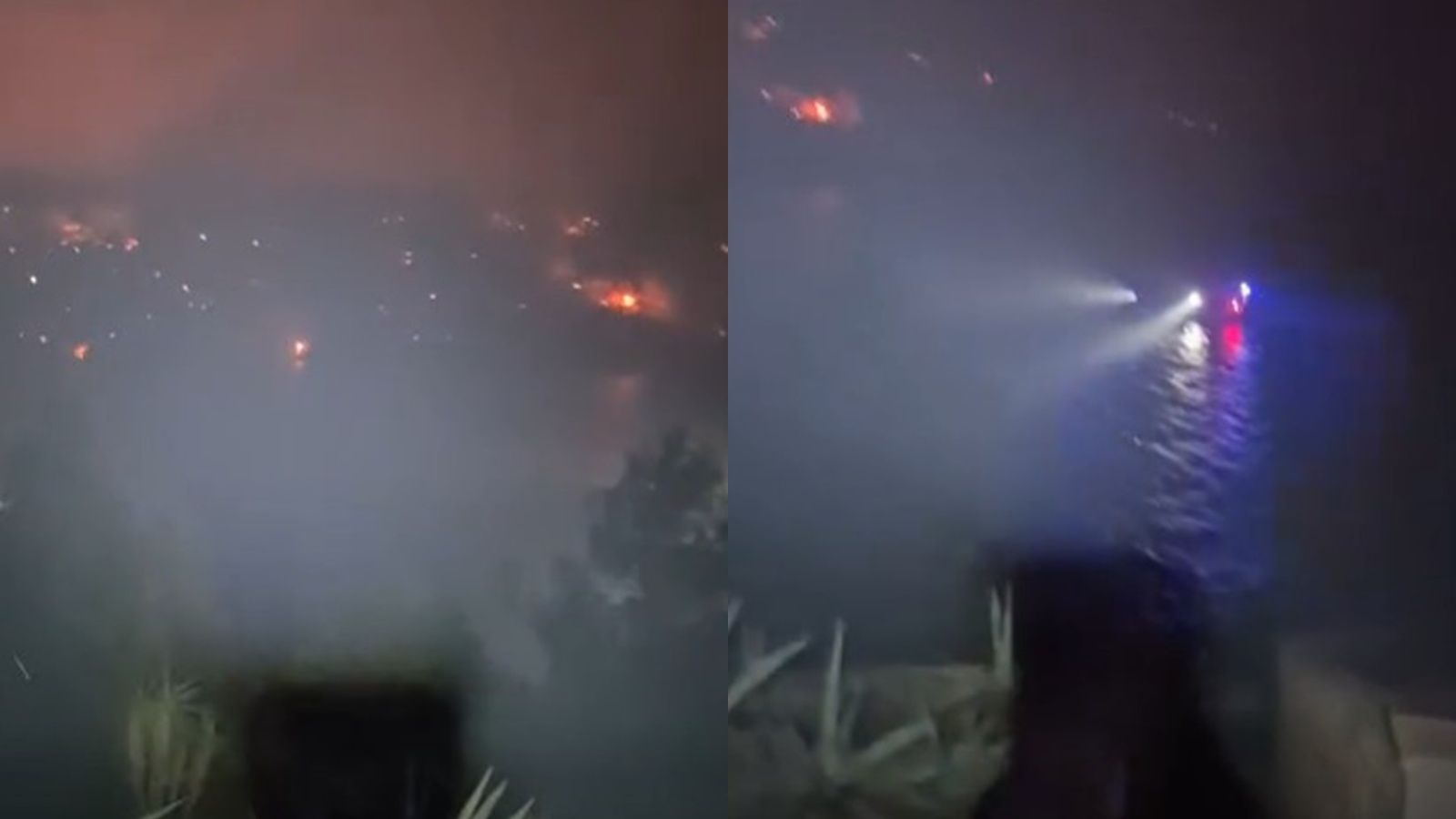 APOKALIPTIČAN VIDEO 'Izgorjela cijela vala, policijski gliseri skupljaju ljude koji su skakali u more'