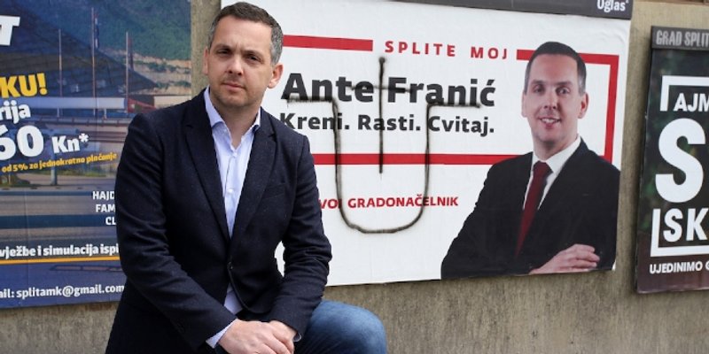 FRANIĆ O IŠARANIM PLAKATIMA Ulicama našeg grada šetaju redikuli. Osudili smo ustaške pozdrave, crne košulje i Marka Skeju
