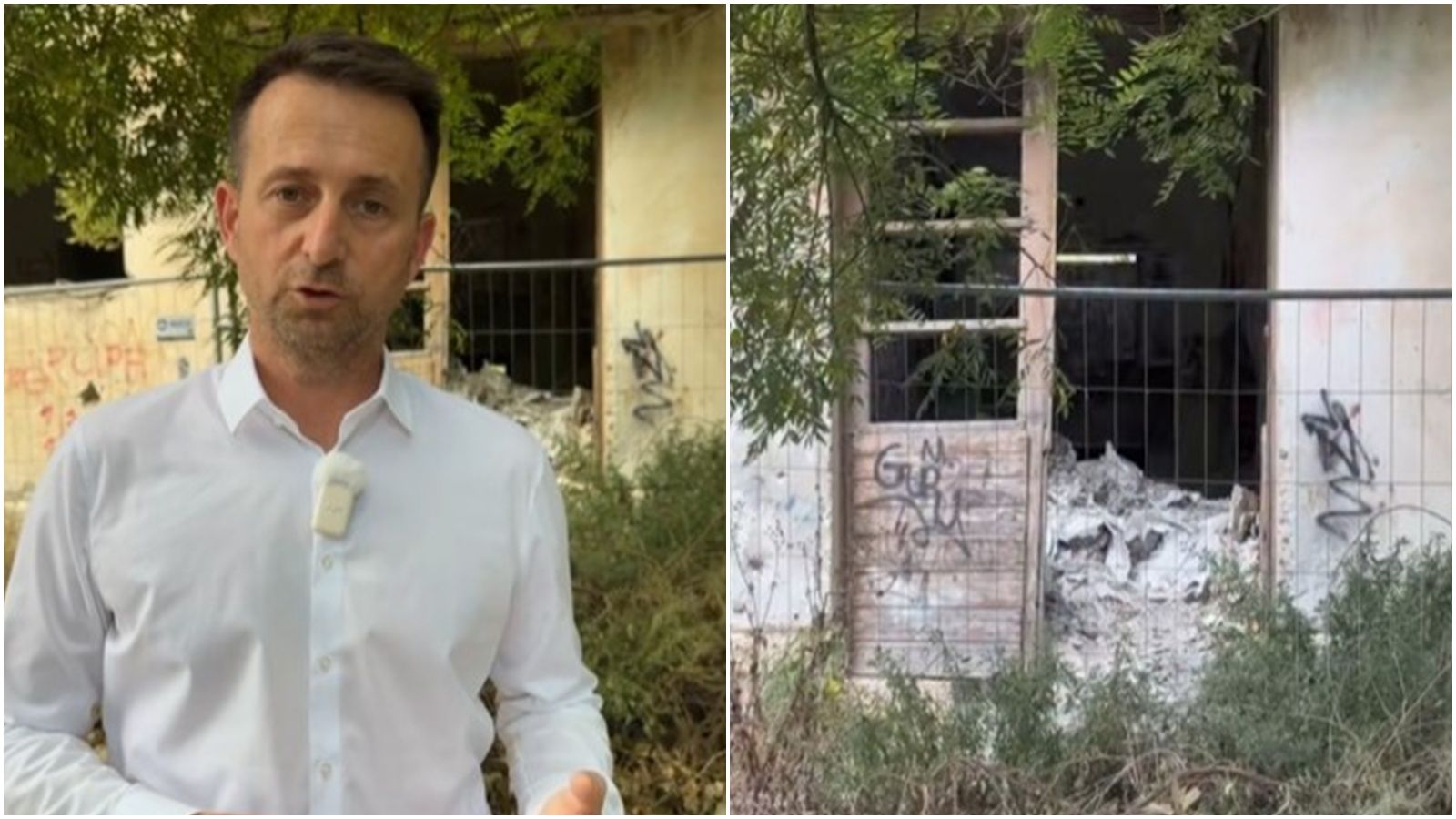 VIDEO Derutna zgrada u Trogiru opasna za prolaznike, ne smije se rušiti iz bizarnog razloga