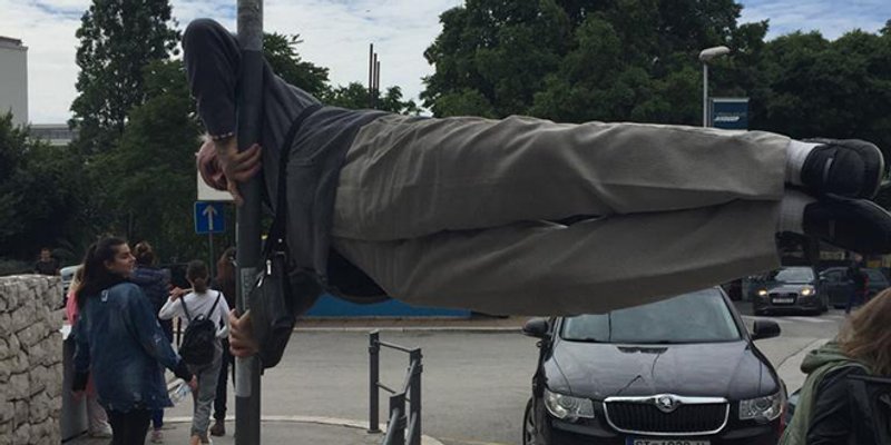 SVAKA ČAST Pogledajte što je napravio ispred splitske bolnice, mogu mu pozavidjeti momci od 20 godina!