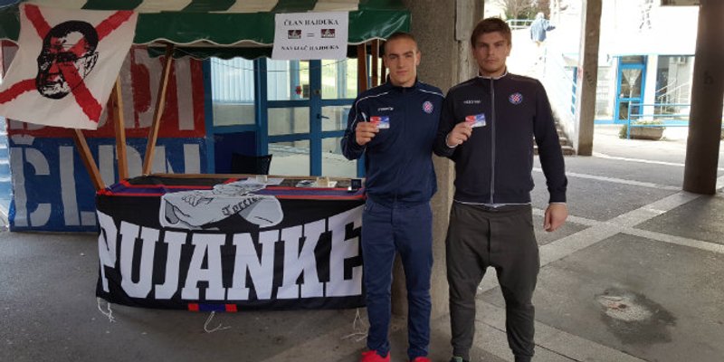 Akcija na Pujankama: Mladi igrači 'bijelih' Karamarko i Franić se učlanili u Hajduk