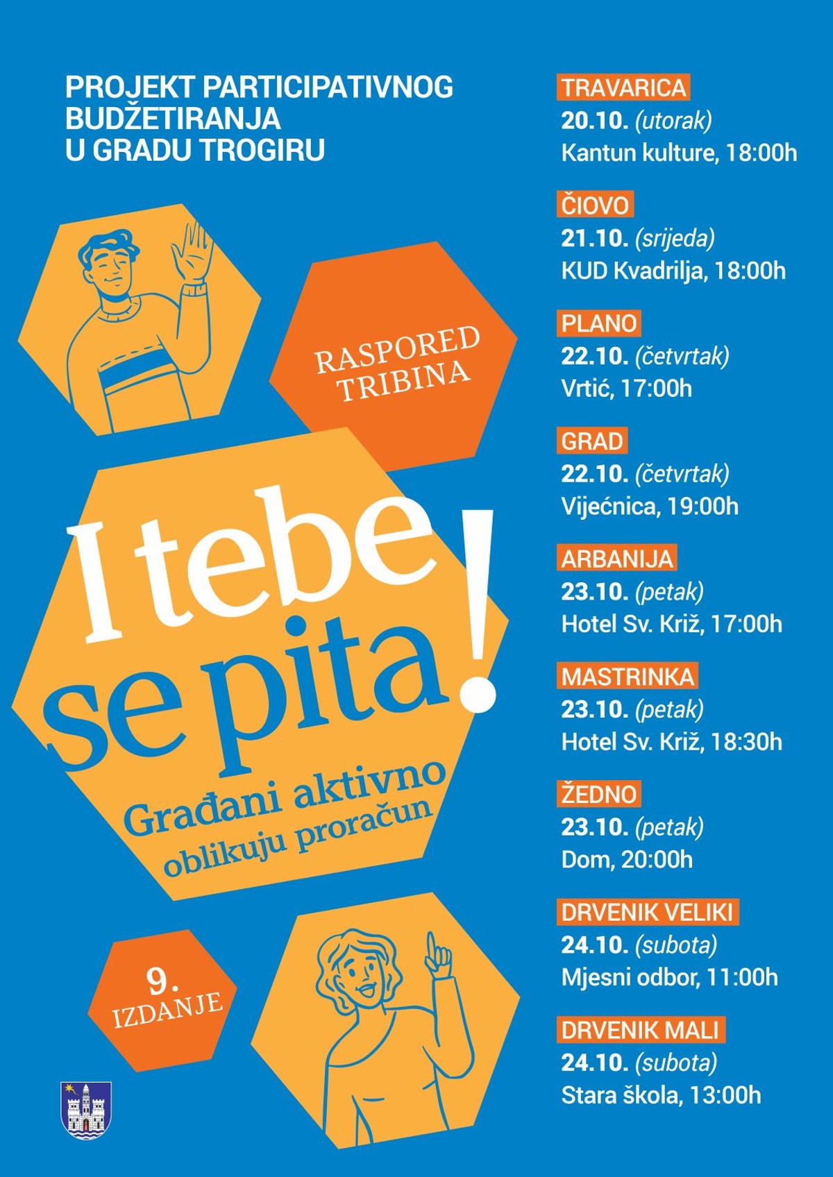 'I TEBE SE PITA' Trogirani mogu glasovati za komunalne projekte za 2027.