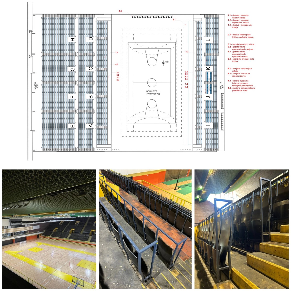 NASTAVAK ULAGANJA Obnavlja se velika dvorana na Gripama