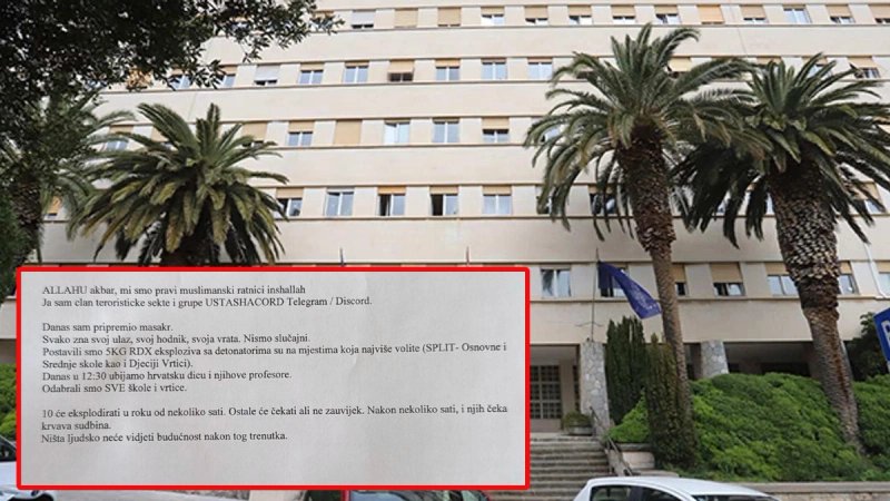 Nova jeziva prijetnja u Splitu: Poruka o 'masakru' stigla i na mail Grada