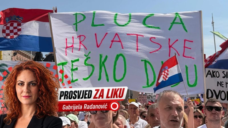 VIDEO Prosvjed završen pjesmom Vice Vukova, a posljednjom rečenicom organizatori poručili što je domoljublje