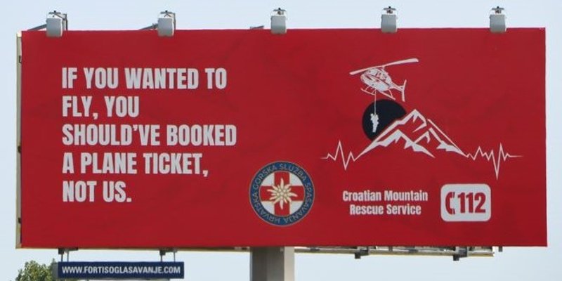 ŠALJIVO, A POUČNO Pogledajte kakvu poruku HGSS šalje turistima