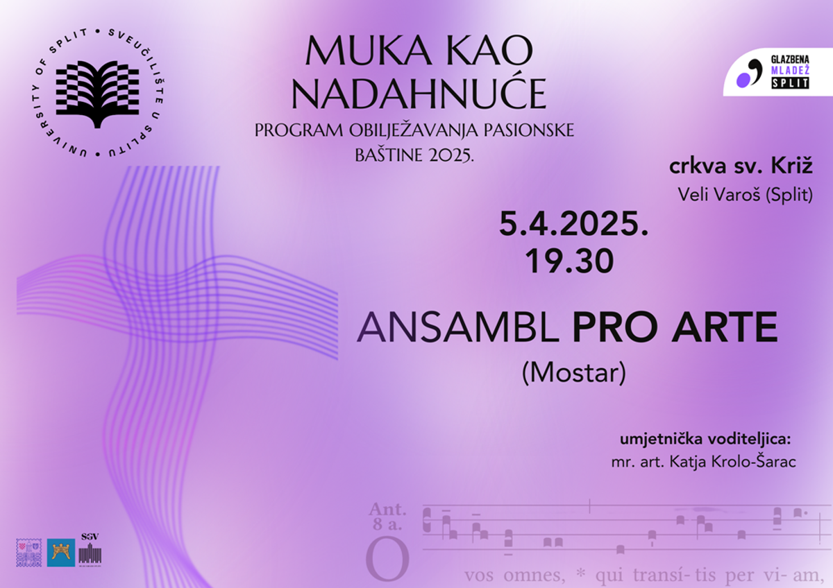 Ansambl Pro Arte iz Mostara na otvaranju novog ciklusa obilježavanje pasionske baštine