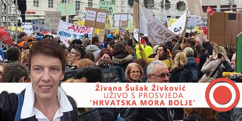 UŽIVO Završio prosvjed na Trgu bana Jelačića, na kraju se pjevalo 'Neopisivo' i 'Budi ponosan'