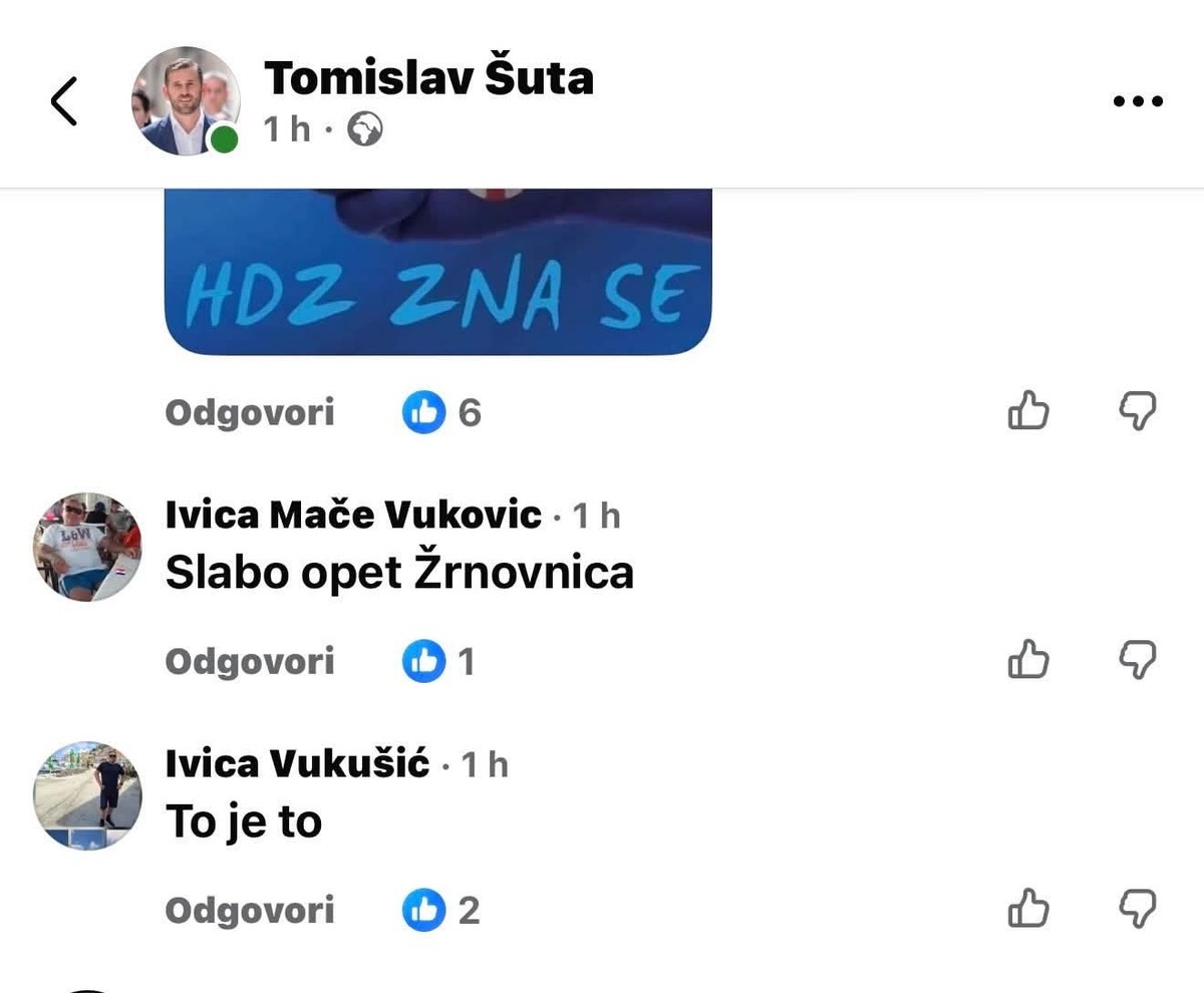Teško podnio poraz: HDZ-ov kandidat iz Žrnovnice proglasio susjede 'titoistima'