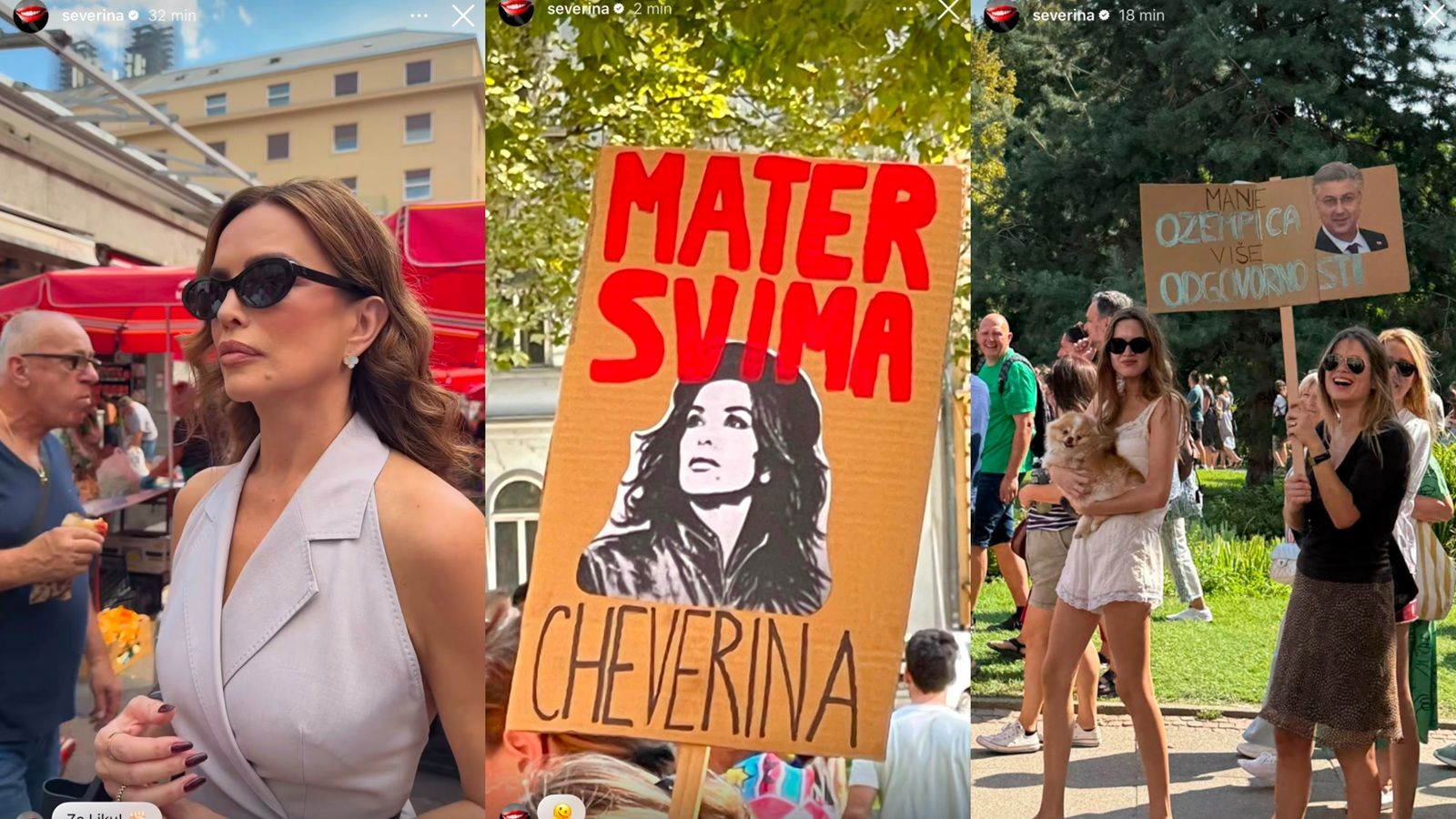 SEVERINA NA PROSVJEDU Kad su mi uzeli dijete, dio mene je umro. Sad im pijem krv