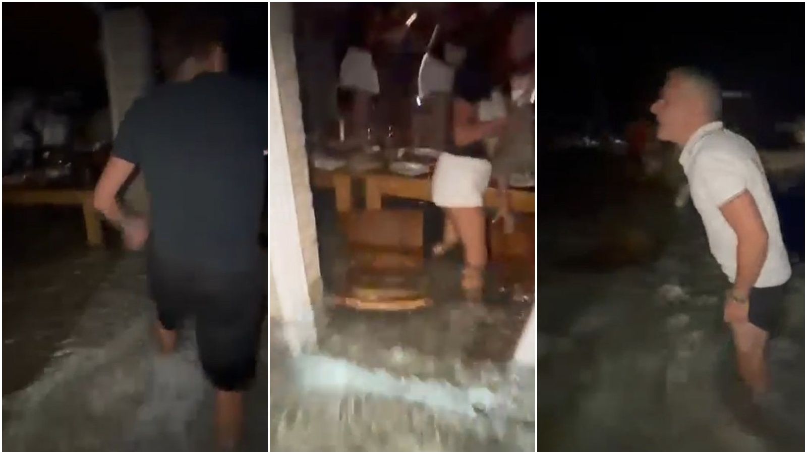 NEVJEROJATAN VIDEO Potpuno poplavljena konoba na Kornatima puna turista, nastala panika