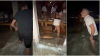 NEVJEROJATAN VIDEO Potpuno poplavljena konoba na Kornatima puna turista, nastala panika