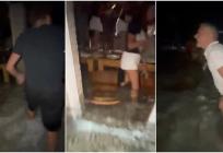 NEVJEROJATAN VIDEO Potpuno poplavljena konoba na Kornatima puna turista, nastala panika