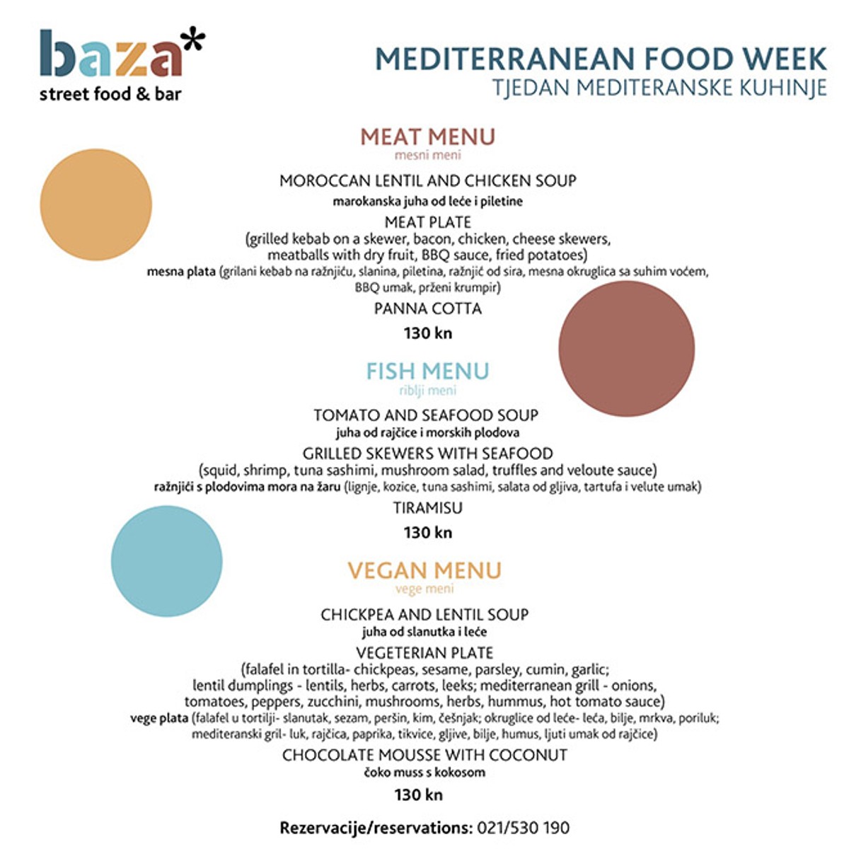 Tjedan mediteranske kuhinje u Baza* street food & bar