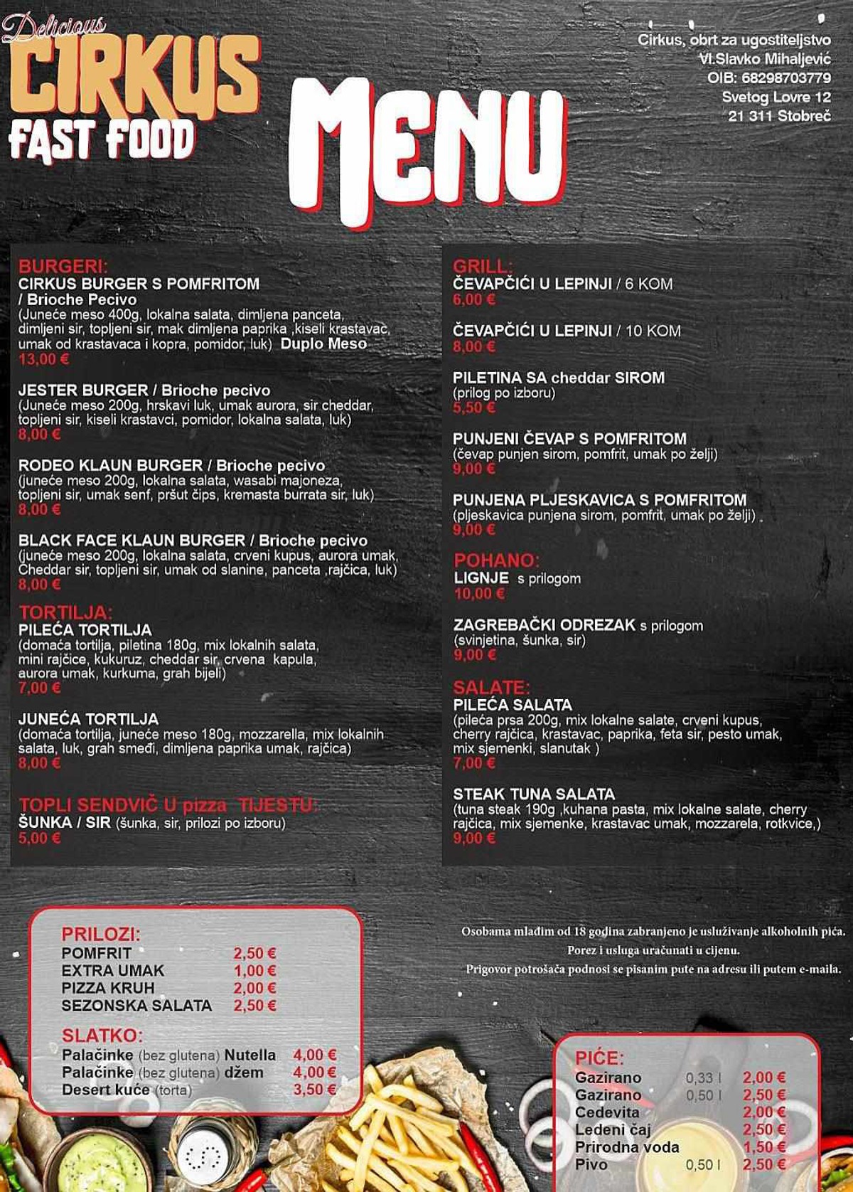 'CIRKUS' OTVOREN U STOBREČU 'Tortilje sami pravimo, a koristimo specifične umake koje morate probati'