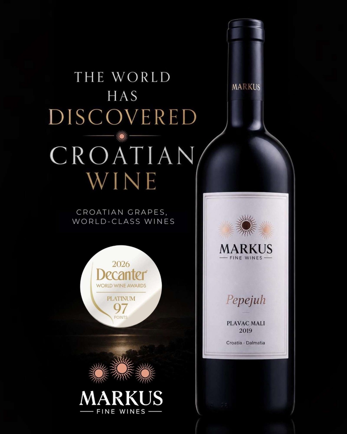 Hrvatska slavi platinu na Decanteru: Dalmatinska vinarija Markus osvojila svjetski vrh