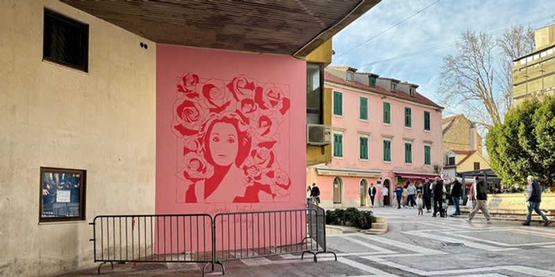 Ispravljena nepravda, mural s likom legendarne splitske glumice naslikan na zidu HNK