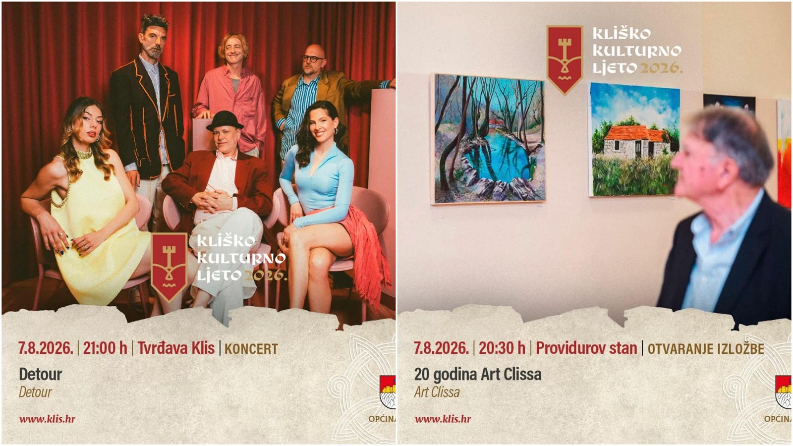 Vikend u Klisu: Večeras besplatan koncert Detoura i 20 godina Art Clisse