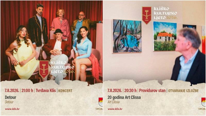 Vikend u Klisu: Večeras besplatan koncert Detoura i 20 godina Art Clisse