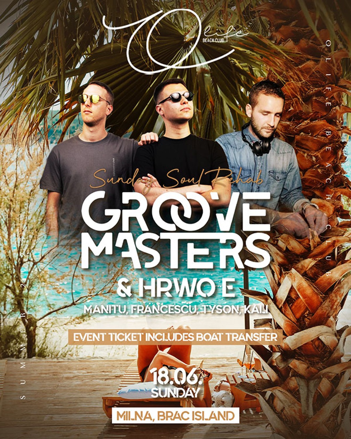 Uzbudljiv tjedan na Braču zatvaramo Sunday Soul Rehab partyjem u Olife Beach Clubu