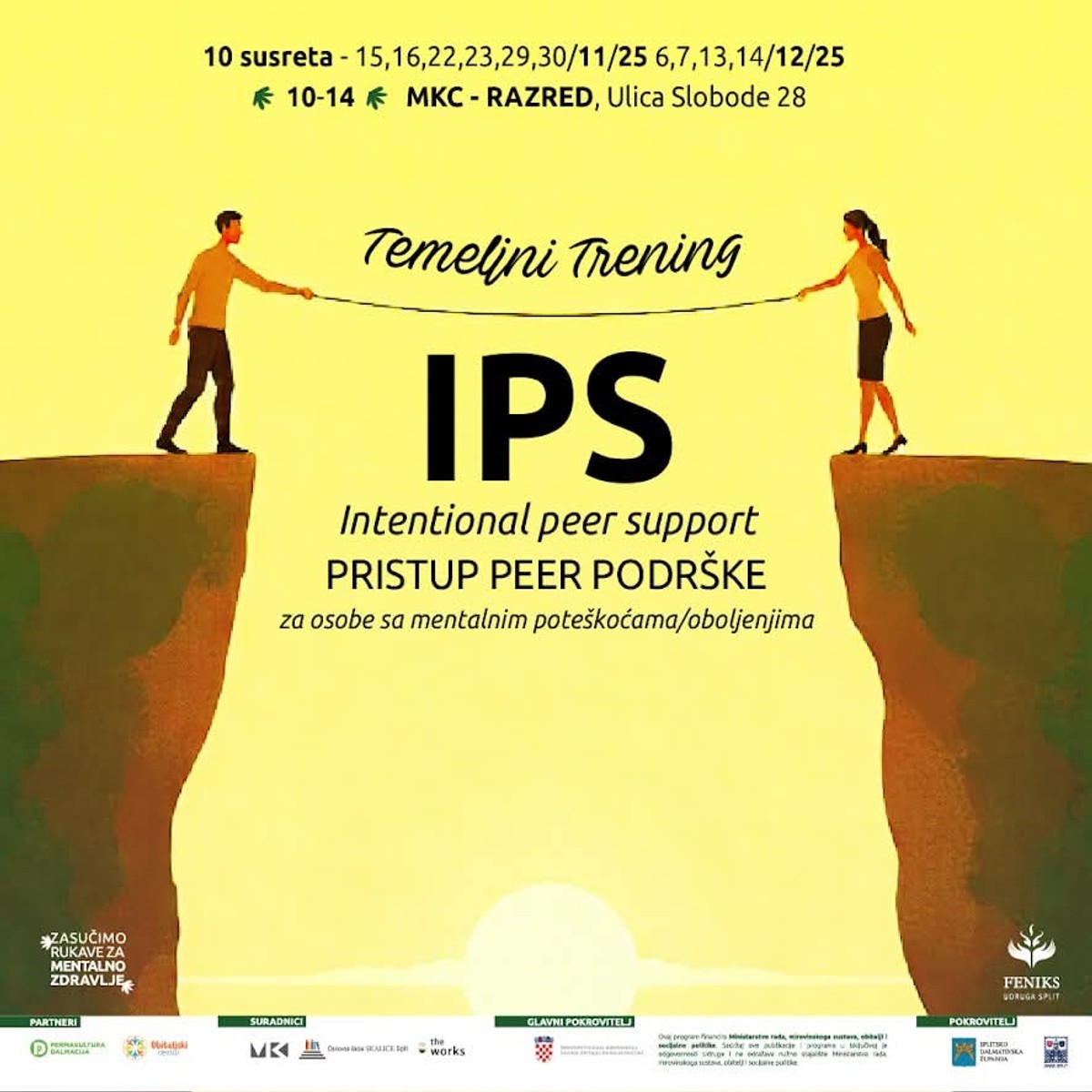 Udruga Feniks nudi besplatni trening 'Ciljane uzajamne podrške'