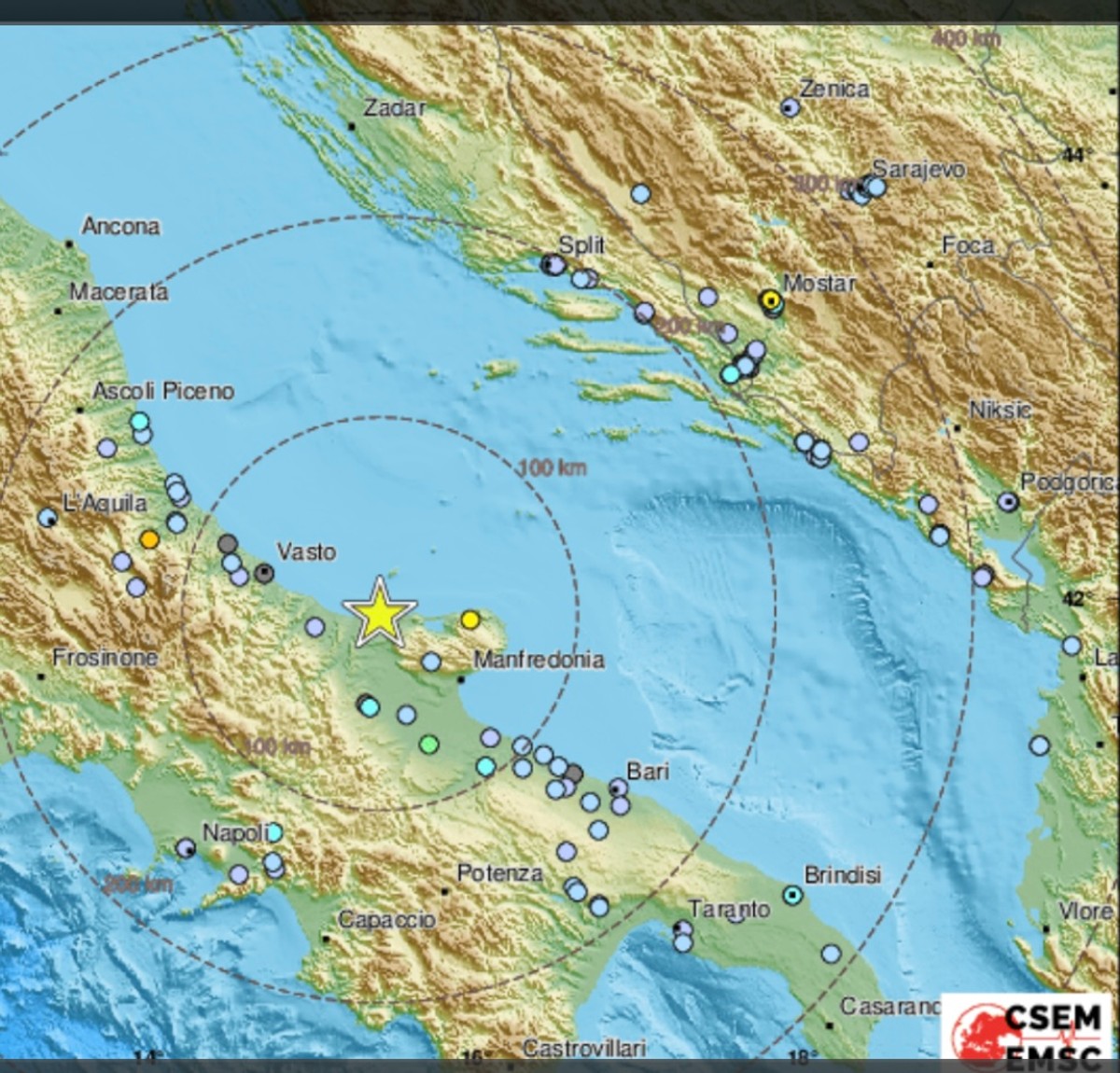 Jug Italije uzdrmao potres, osjetio se i u Dalmaciji