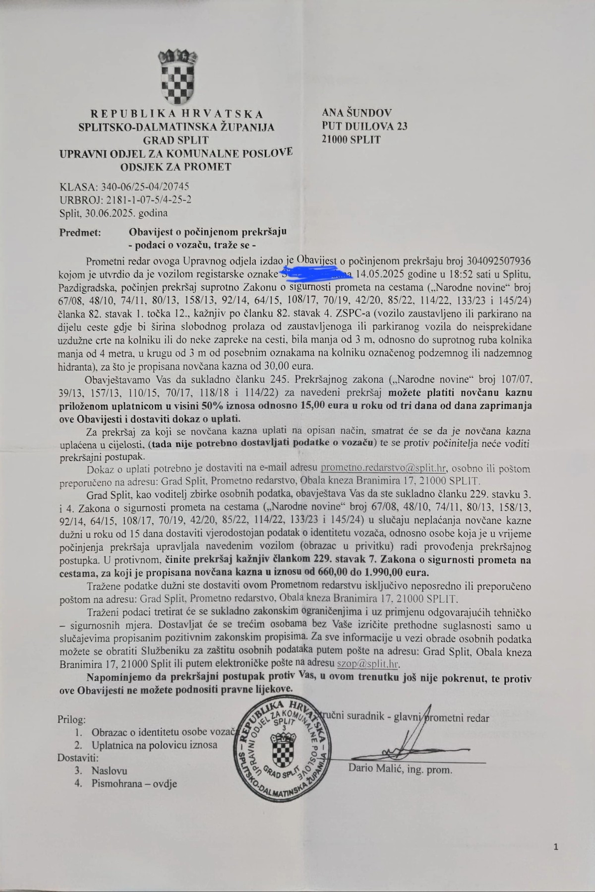 ŽNJAN - PAZDIGRAD Roditelji traže rješenje za siguran iskrcaj djece pred školom