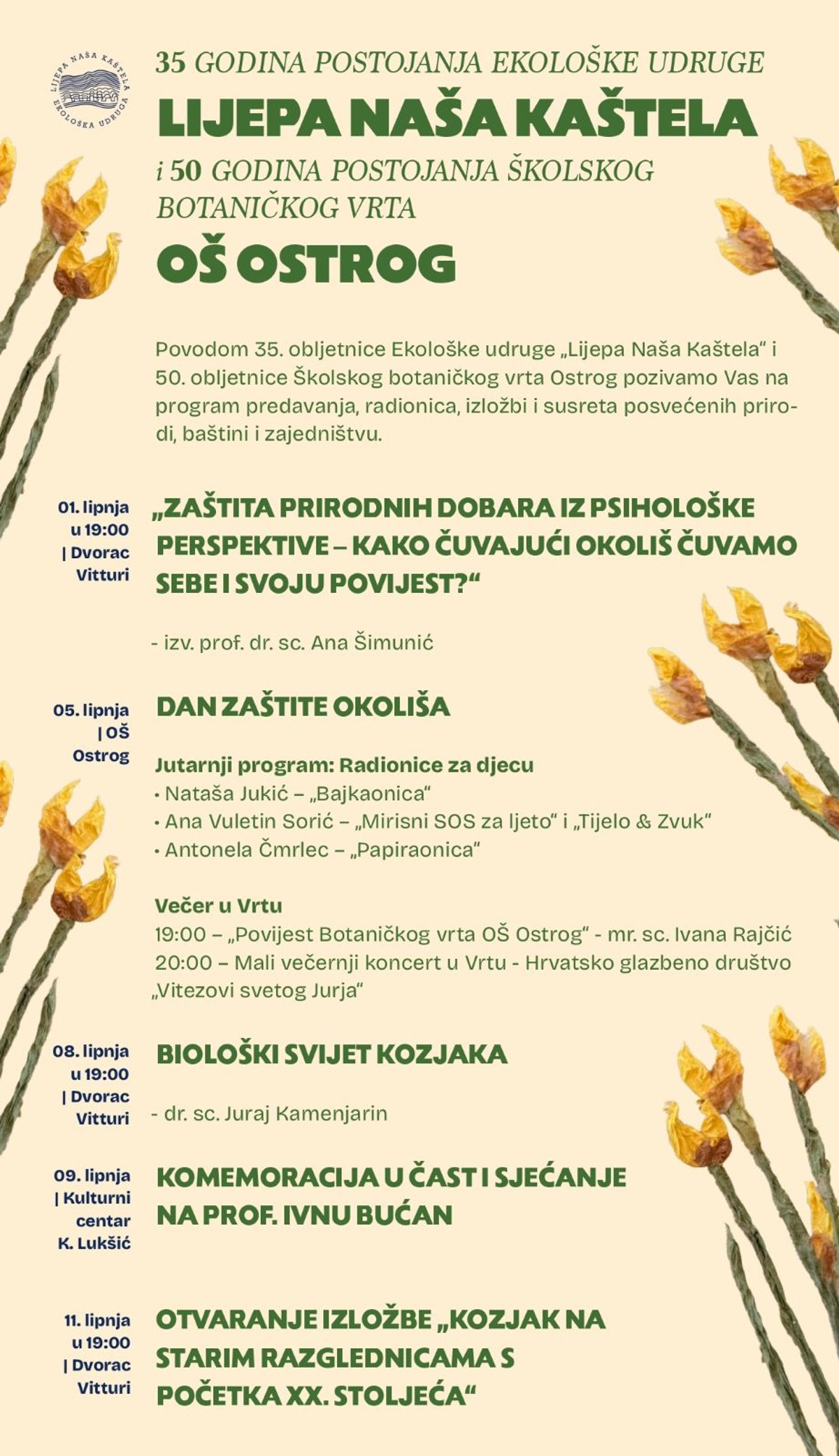 Obilježavaju se dvije obljetnice koje svjedoče o dugogodišnjem radu na očuvanju prirodne baštine u Kaštelima