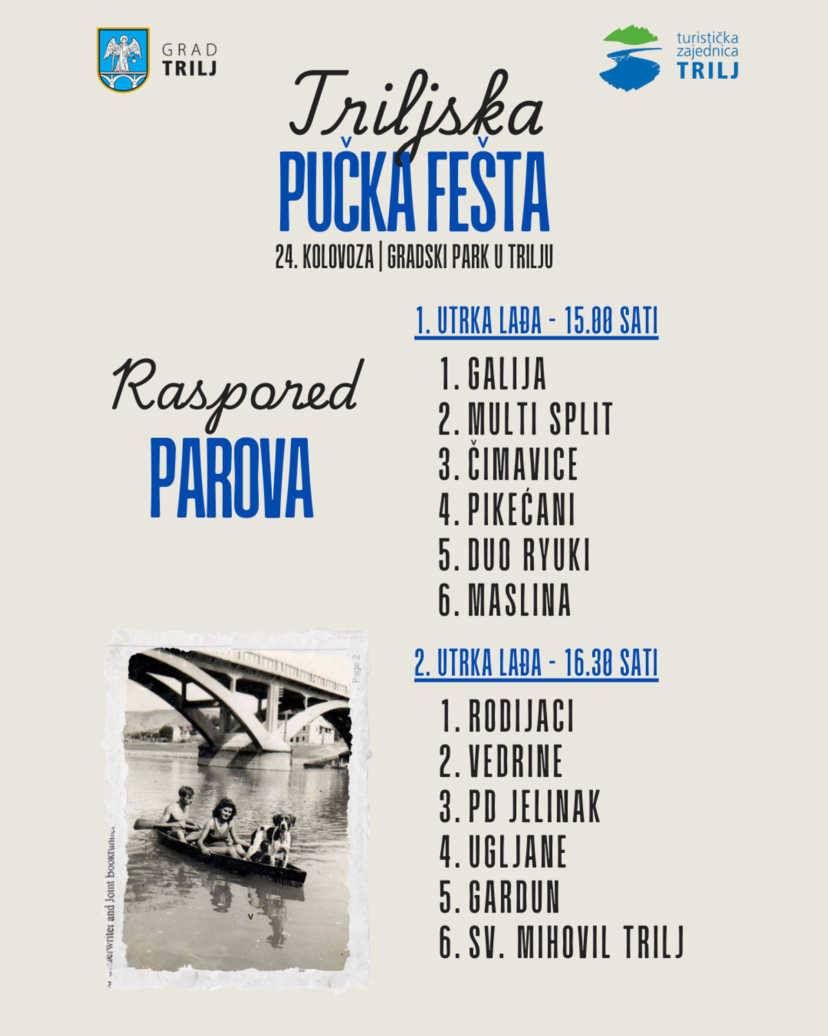 VRAĆA SE TRILJSKA PUČKA FEŠTA Tradicionalna sportska natjecanja u srcu Dalmatinske zagore