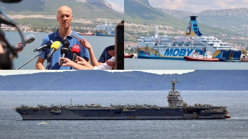 Glasnogovornik Škvera usporedio 'doček' američkog  nosača zrakoplova i talijanskog broda Moby Drea