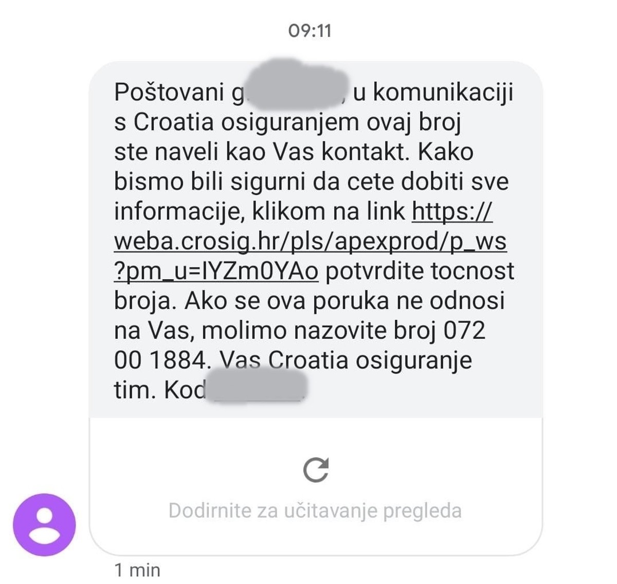 Nemir zbog SMS poruke, no ovog puta nije riječ o prevari