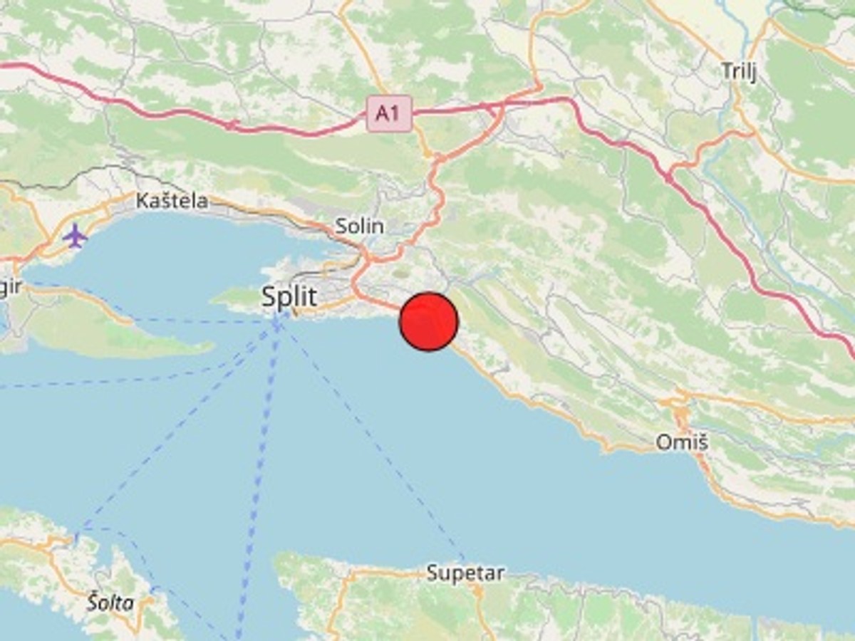 POTRES U SPLITU Izmjereno 2.4 po Richteru