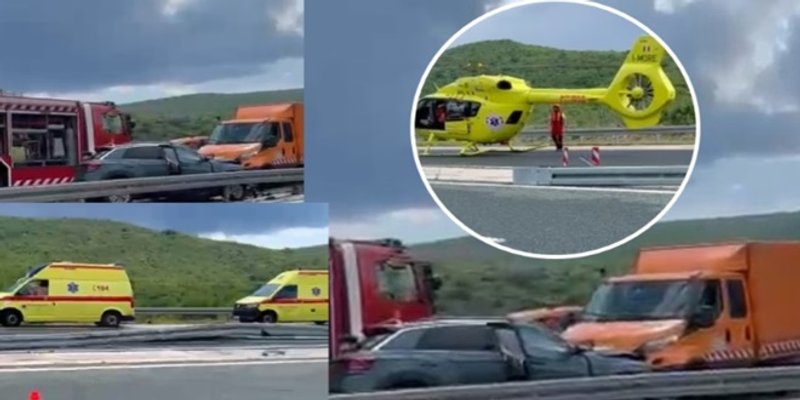 VIDEO: TEŠKA PROMETNA NA AUTOCESTI Tri osobe su prevezene u bolnicu