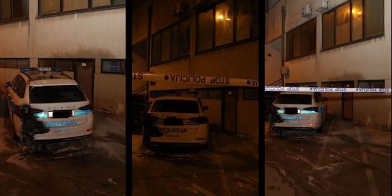 FOTO: U Splitu podmetnut požar na policijskom automobilu