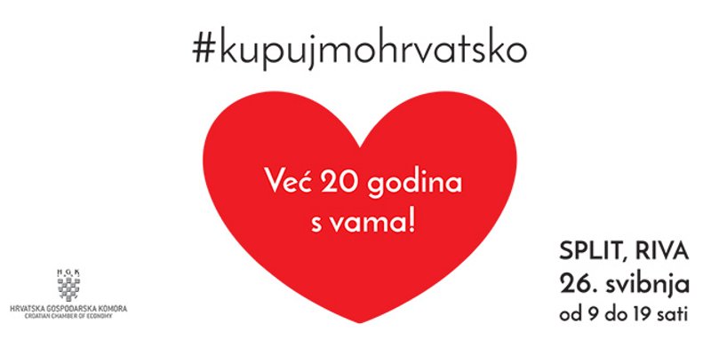 Akcija 'Kupujmo hrvatsko' 26. svibnja u Splitu