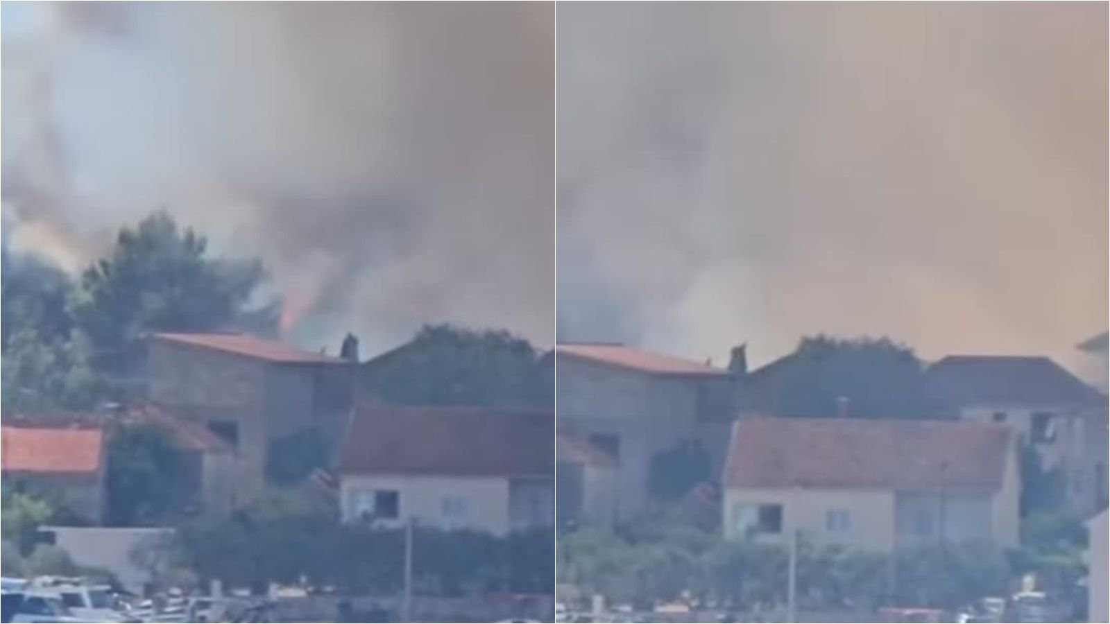 VIDEO Požar u Vinišću zaprijetio kućama, stižu i kanaderi