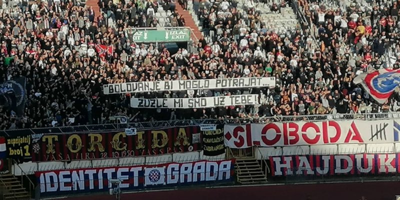 Poruka Torcide: 'Bolovanje bi moglo potrajati'