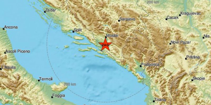 TRESLA SE HERCEGOVINA Epicentar potresa je bio blizu Metkovića