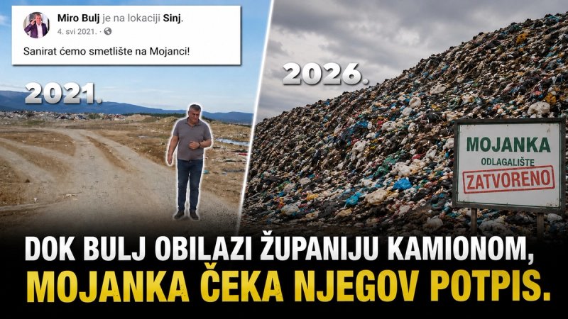 HDZ SINJ: Dok Bulj obilazi Županiju kamionom, Mojanka čeka njegov potpis