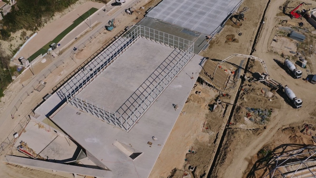 SNIMKE IZ ZRAKA: Završena kupola amfiteatra na Žnjanu