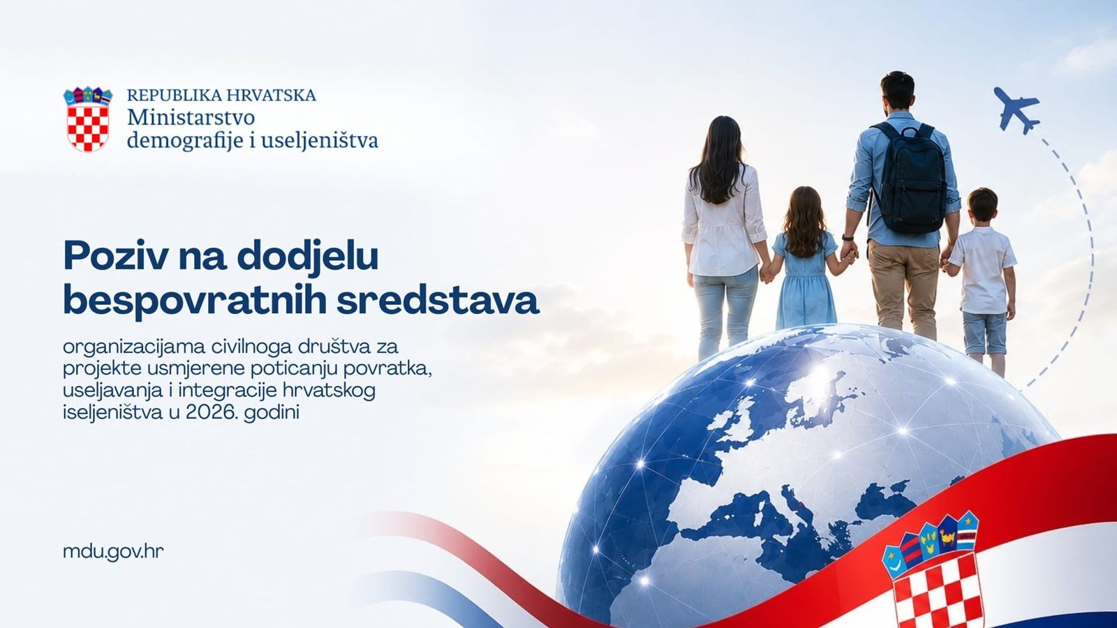Ministarstvo demografije i useljeništva raspisalo poziv za projekte organizacija civilnog društva