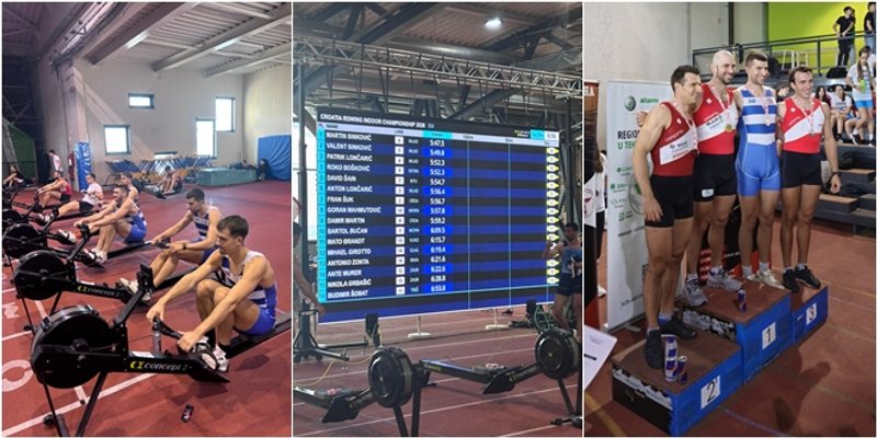 Roko Bošković iz Mornara na postolju uz olimpijce, braću Sinković