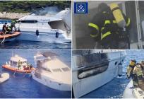 FOTO/VIDEO Požar na brodici kod otoka Hvara stavljen pod nadzor